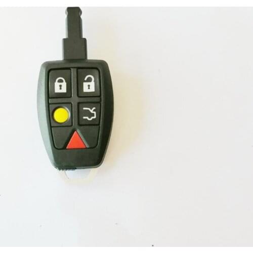 5 buttons Replacement Car key Shell Case For Volvo XC70 XC90 V50 V70 S60 Auto Fob Accessories with Insert Uncut Blade