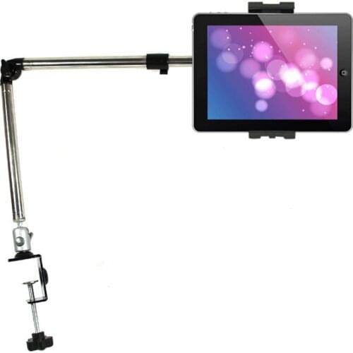 SMOYNG Metal Foldable Tablet Phone Holder Stand Flexible 90cm Long Arm For 4-10 Inch iPhone X iPad Mini Air Support Mount