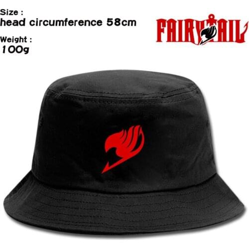 Anime Fairy Tail Canvas Travel Bucket Hat Fisherman Hats Boonie Hat Outdoor Cap Casual Hat Summer Sun Cap Beach Hat Hip Hop Cap