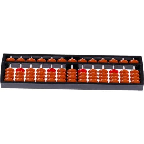 Traditional 17 Digits Abacus Math Business Chinese Abacus Educational Toys Soroban Beads Column Kid School Learning Aids Tool