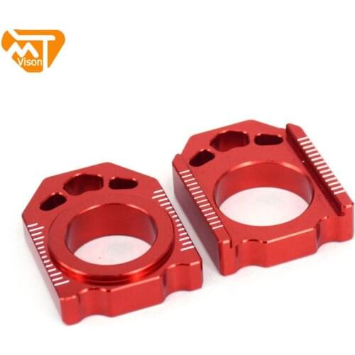 Motorcycle CNC Rear Chain Adjuster Axle Block For HONDA CR125R CR250R CRF250R CRF250RX CRF250X CRF450R CRF450L CR CRF 125 250