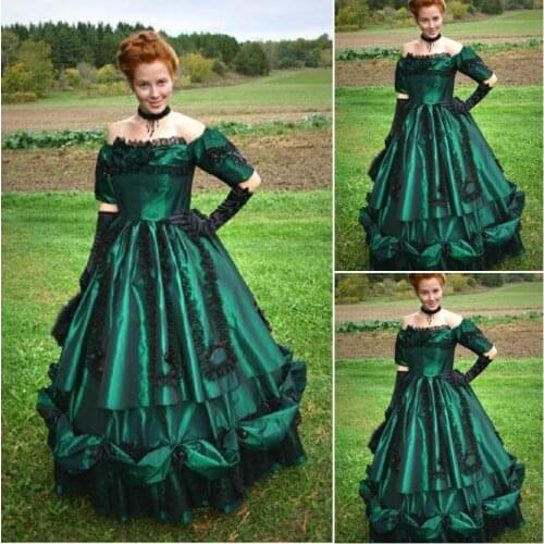 SC-288 Victorian Gothic/Vintage Dress Halloween Theater Movie dresses Prairie Chic dress Custom made