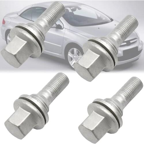 4Pcs 17mm Car Wheel Nuts Bolts Flat Seat for PEUGEOT 206 308 3008 207 CC SW 508 Citroen C5 C4L 540567