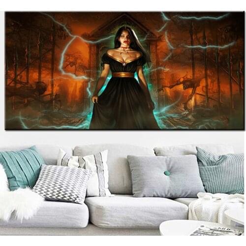 Fantasy Demon Gothic Angel Girl Elf DIY 5D Diamond Painting Full Square Round Embroidery Rhinestone Cross Stitch Mosaic,I107