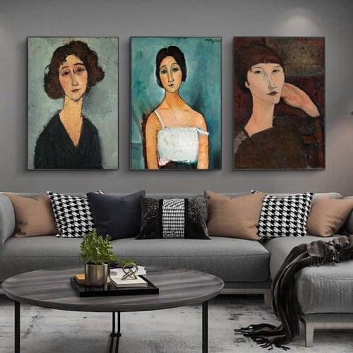 Amedeo Modigliani Christina Canvas Paintings On The Wall Art Posters And Prints Portrait of the Woman Art Pictures Home Decor