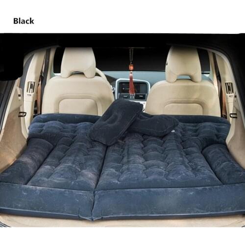 JASSE Car Travel Inflatable Mattress Air Bed Cushion Camping Universal SUV Extended Air Couch with Two Air Pillows 19Y01001