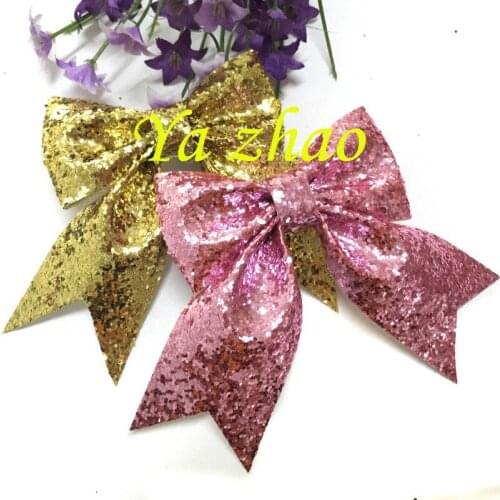 Glitter hair bow with tail For Headbands, Hair Children Bows, 300pcs/lot, 12 color, hair accessories for women