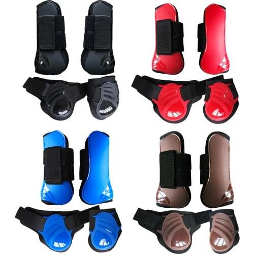 Horse Tendon Fetlock Boots (Set Of 4)Horse Jumping Leg Protection for Riding