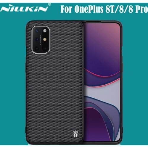 For OnePlus 8T Case NILLKIN Textured Nylon Fiber Cases Phone Protector Back Cover For One Plus 8T Case For OnePlus 8 8 Pro Cover