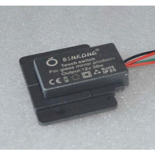 DC12V 3A Buckle Type 3050 Smart Touching Sensor On/Off Switch for Bathroom Mirror LED Lamp Bathroom Parts