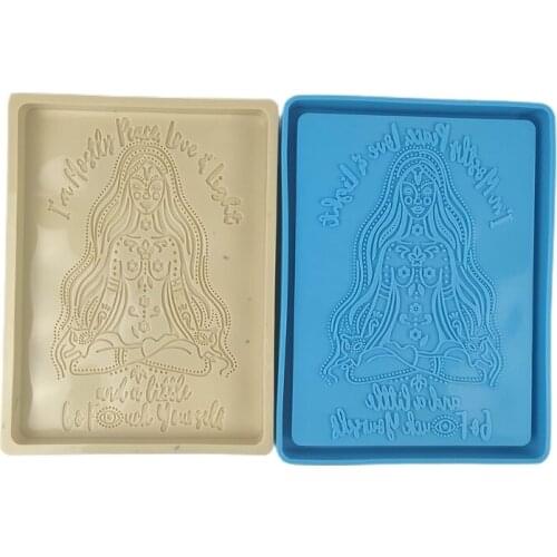 Rolling Tray Epoxy Resin Mold Jewelry Storage Holder Silicone Mould DIY Crafts Serving Plate Home Decorations Casting Tools A0NF