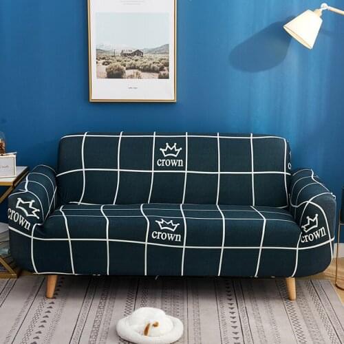 Stretch Slipcovers Sectional Elastic Stretch Sofa Cover for Living Room Couch Cover L shape Armchair Cover Single/Two/Three seat
