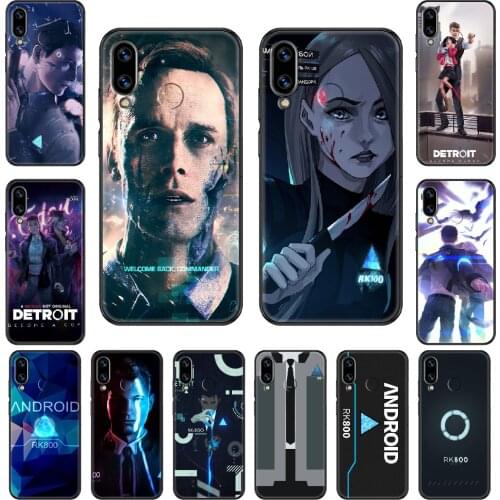 Game Detroit Become Human Phone case For Huawei Honor Mate 5 7 8 9 10 20 i A X Lite Pro black luxury cell cover art prime soft