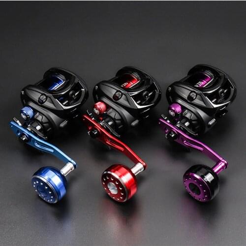 JITAI Baitcasting Fishing Reel 7.0:1 Stainless Steel 12BB 8KG Carbon Fiber Drag Carretilha Coil Wheels 92MM Extended Handle Knob