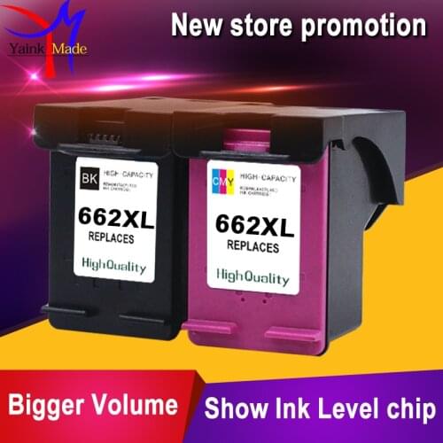1 Set Black & Tri-color For HP 662 remanufactured Ink Cartridges compatible 662XL Deskjet 1015 1515 2515 2545 2645 3545 Printer