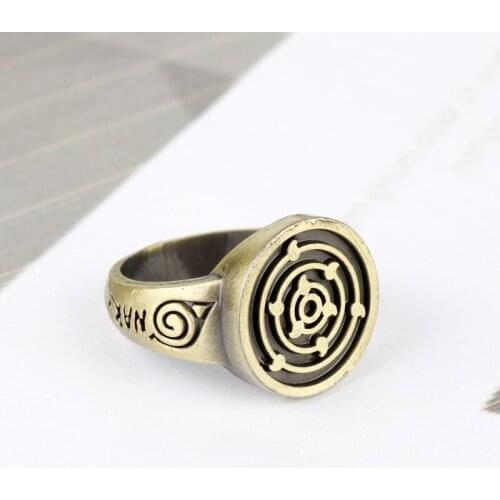 Cosplay Accessories Anime Cartoon Naruto Rings Men Boys Gift Cartoon Naruto Rings Uchiha Rings