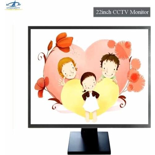 22 Inch 1680 * 1050P Industry CCTV Monitor Metal Case PAL NTSC SECAM BNC TFT LCD Screen Fit For DVD Xbox PS4 Laptop Display