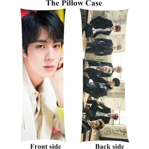Girl Kim Seok Jin body Pillowcase 150cmx50cm kpop Custom long pillow cover Only Gift