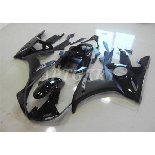 New ABS Plastic Shell Motorcycle Fairing Kits Fit For Yamaha YZF 600 R6 2003 2004 2005 R6 03 04 05 Custom Black Cool