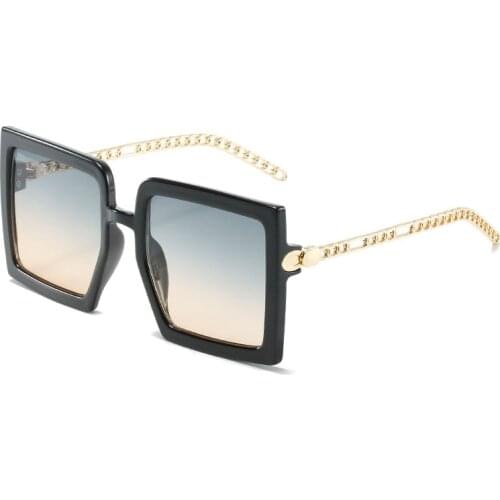 New Fashion Oversized Shades Women Square Sunglasses Vintage Retro Sun Glasses Female Oculos de sol Feminino