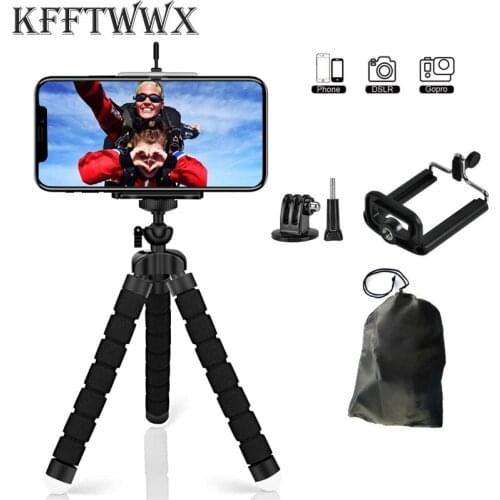 KFFTWWX Tripod for Gopro Hero 9 8 7 6 5 4 Black Mini Flexible Sponge Octopus Tripods for mobile Phone Yi EKEN H9R SJ4000 Camera