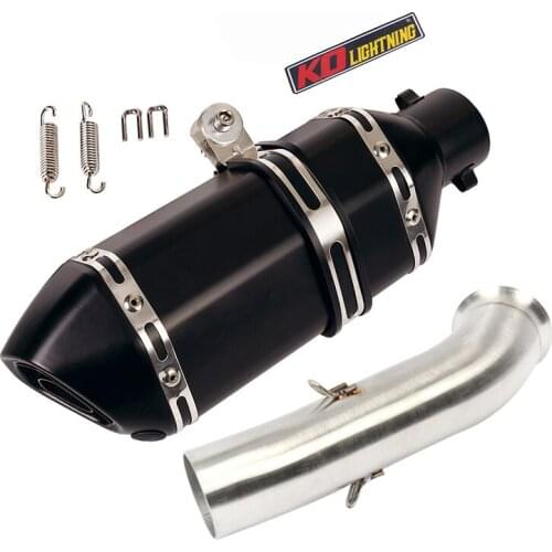 Motorcycle Exhaust Connector Link Pipe Muffler Tip Silencer for KTM DUKE 125 250 390 RC390 2017 2018 2019 2020