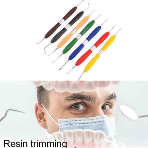 Dentist Resin Filled Repair Equipment Dental instrument Composite Resin Filling Spatula Titanium Plated Head Filler Dental Tool
