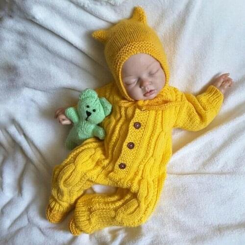 Pudcoco Newborn Infant Baby Boys Girls Sweaters Romper Knit Long Sleeve Warm Winter Jumpsuit Outfits Clothes + Hat Warm Playsuit
