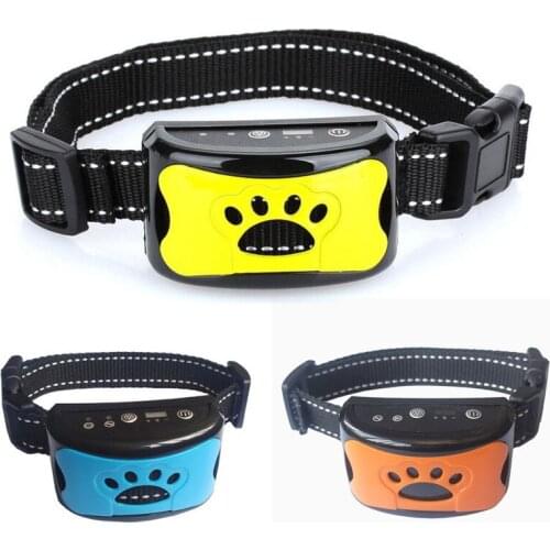 Pet Dog Anti Barking Device USB Electric Ultrasonic Dogs Training Collar Dog Stop Barking Vibration Anti Bark Collar