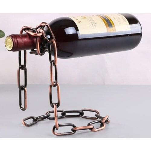 Wine Display Stand Chain Cabinet Restaurant Suspension Retro Magical Rack Creative Home Living Room Wine Cabinet