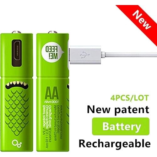 USB Charger Battery 1.2V-AA/1.2V-AAA Replace Ni-Mh Battery