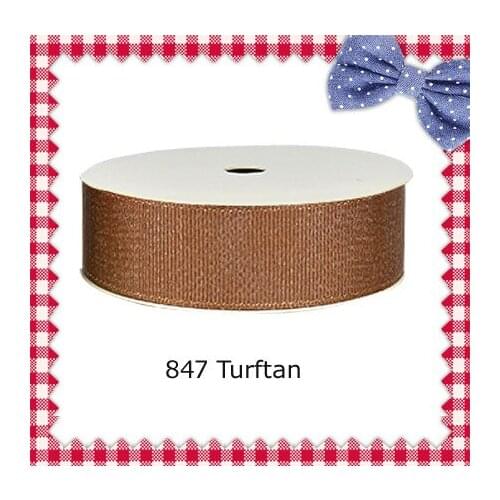 1" inch (25mm) silver metallic Turftan grosgrain ribbons