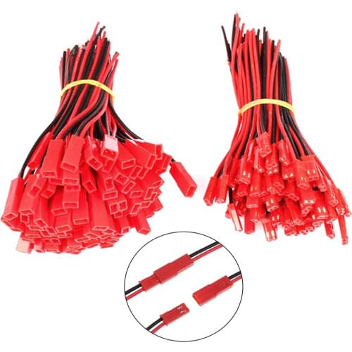 10 pairs/lot 100mm/150mm JST Connector Plug Kabel Man + Vrouw Voor RC Batterij Power plug