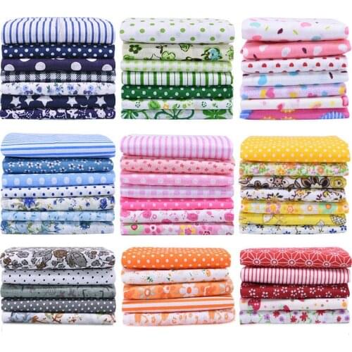 24x25/14x14cm Assorted Floral Cotton Fabric Printed Cloth Sewing Quilting Fabrics For Patchwork Needlework DIY Handmade Material