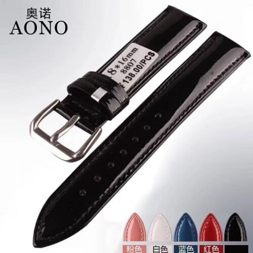 Watch accessories watch leather belt leather 8807 buckle belt universal Bamboo grain