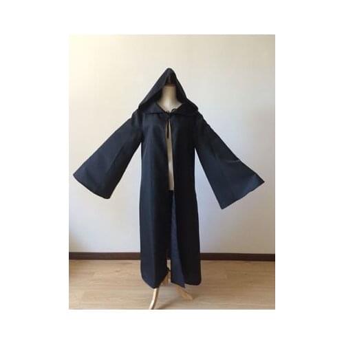 Anime Star Wars Costume Unisex Adult Hooded Robe Jedi Knight Cosplay Darth Vader Cloak Cape for Men S-2XL
