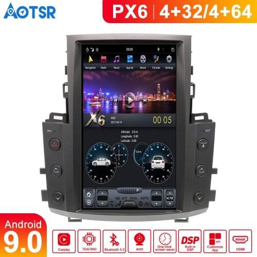 Android 9.0 Tesla style 4GB RAM Car GPS Navigation Auto No DVD Player For Lexus LX570 radio tape recorder head unit multimedia