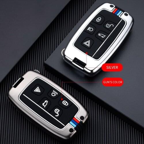 Car key case for jaguar xf xj for land rover freelander 2 protection cover auto holder shell keychain accessories car-styling
