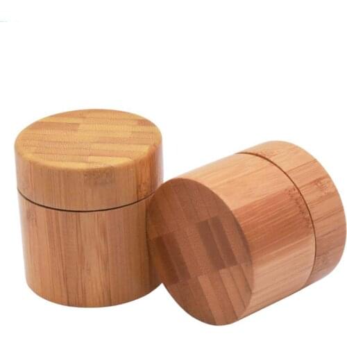 250g Big Size PP Bamboo Bottle Cream Jar Nail Art Cream Refillable Bottle Cosmetic Makeup Container Bottle Storage Box