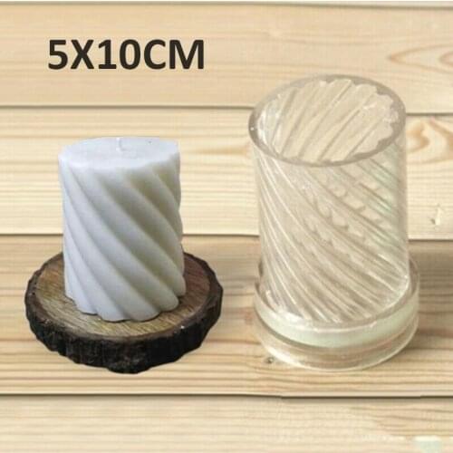 DIY Candle Mold Acrylic Plastic Spiral Shape Baking Mould Wax Casting Tool Craft Supplies