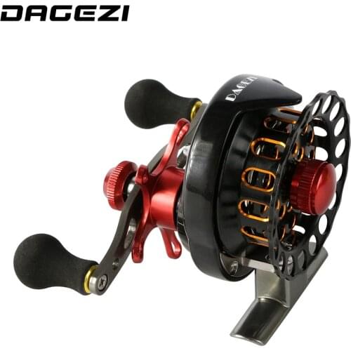 DAGEZI Fly Fishing Reel Ice Trolling Reels FAL65 4+1BB Right Left EVA Handle Baitcasting Raft Reel Fishing wheel