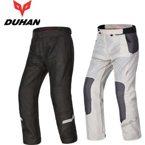 SUMMER Mesh 600D oxford DUHAN mens motorcycle pants Moto motocross trousers Waterproof & moisture-permeable glue process