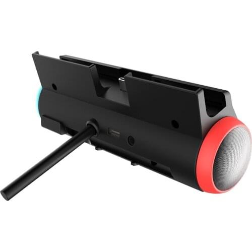 Portable 500mAh Power bank Charger Station Charging Stand with Audio Speaker for Nintend Switch & NS Lite Console Smart Phone