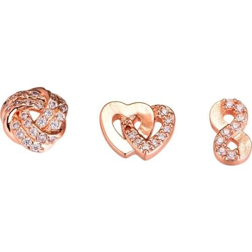Rose Gold Petites Locket Charm Fit European Locket Pendants Necklace 925 Sterling-Silver-Jewelry DIY Wholesale Necklace Pendant