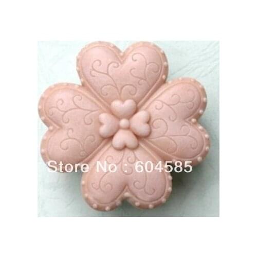 Lucky heart Craft Art Silicone Soap mold Craft Molds DIY Handmade soap molds