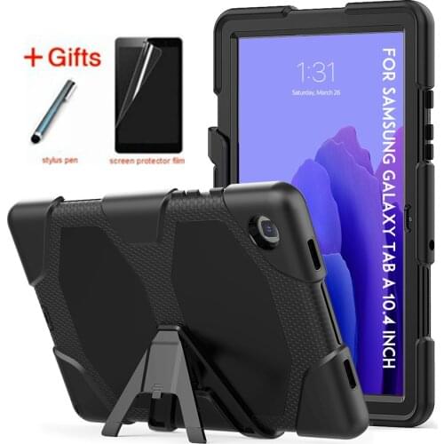 For Samsung Galaxy Tab A7 SM-T500 SM-T505 507 10.4" Tablet Shockproof Hard case Military Heavy Duty Silicone Rugged Stand Cover