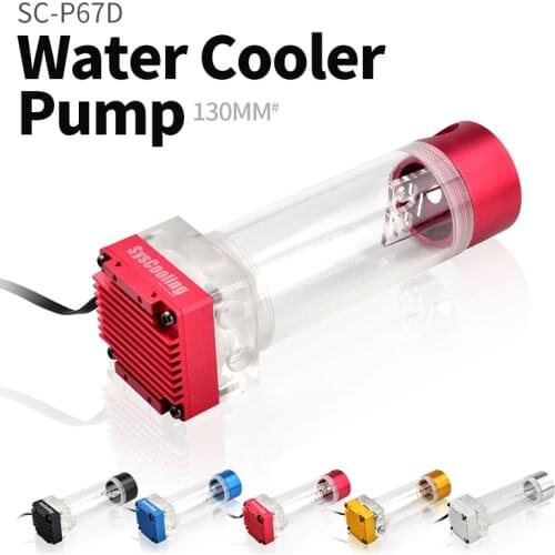 130MM Computer cooling pc water cooler RGB light aura pump water tank PWM speed control head 4 meters flow 500L