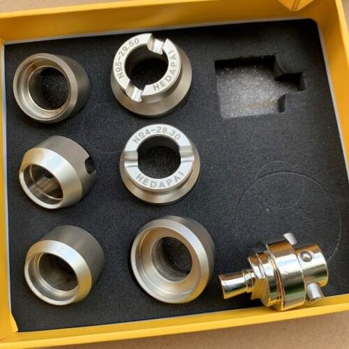 High quality 18.5mm-29.5mm 6pcs #5538 Watch Case Opener Dies & Adaptor for #5700 Oyster Watch Case Opener