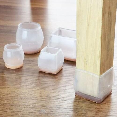 24 pcs Felt Bottom Chair Foot Protector Thickened Chair Foot Cover Silent Wear Resistant Table Foot Stool Dining Chair Leg Pad