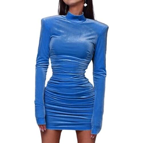 Woman dress Long Sleeve Bodycon Sexy Mini Dress Autumn Winter Party Elegant Clothes dresses for women vestido de mujer femme